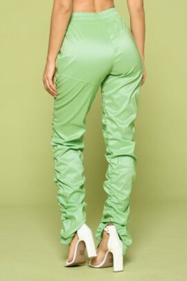Leather Pu Ruched Pants Leather Pu Ruched Pants