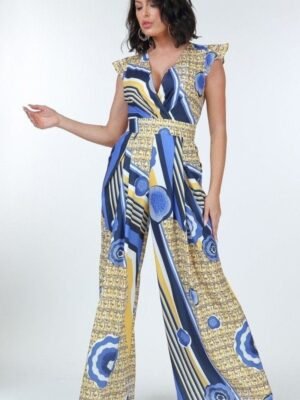 Ruffle Sleeve Surplice Jumpsuit Ruffle Sleeve Surplice Jumpsuit