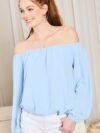 Off-Shoulder Bubble Sleeve Top – Chic, Elegant & Versatile