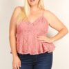 Plus Size Lace Sleeveless Top