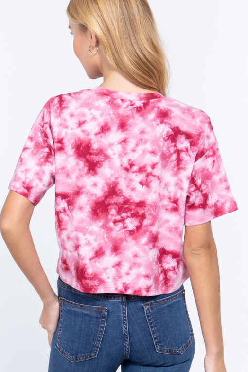 Tie-dye Cotton Jersey Crop Top - Image 4