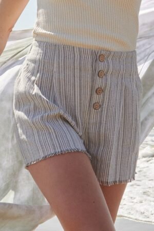 A Pair Of Striped Woven Shorts A Pair Of Striped Woven Shorts