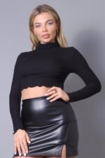 Long Sleeve Purl Edge Layer Top - Image 9