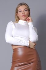Long Sleeve Purl Edge Layer Top - Image 5