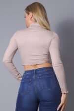 Long Sleeve Purl Edge Layer Top - Image 4
