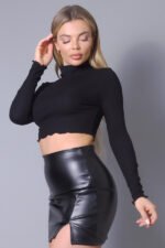 Long Sleeve Purl Edge Layer Top - Image 11