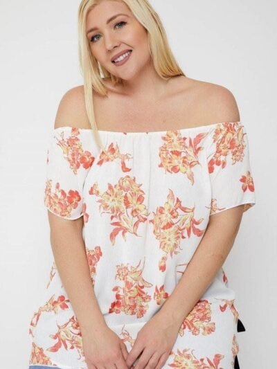 Floral Print Off The Shoulder Top - U.S.A Fashion Floral Print Off The Shoulder Top – U.S.A Fashion