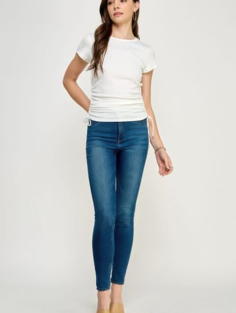 Side Ruched Detail Top