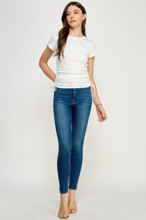 Side Ruched Detail Top