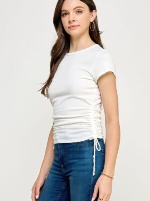 Side Ruched Detail Top Side Ruched Detail Top