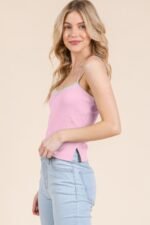 Pointelle W/lace Detail Cami Top - Image 8