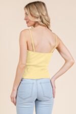 Pointelle W/lace Detail Cami Top - Image 6