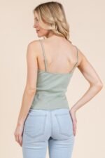 Pointelle W/lace Detail Cami Top - Image 13