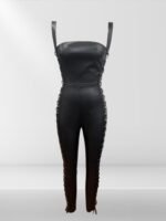 Faux Leather Jumpsuit - Image 4