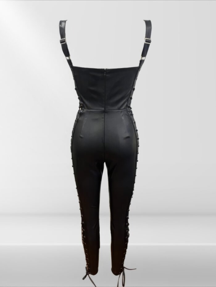 Faux leather jumpsuit - image 5