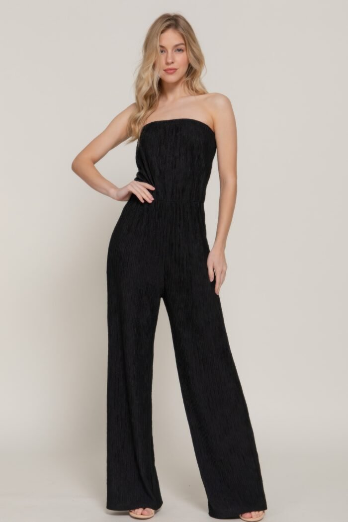 Crinkle knit tube jumpsuit - image 10