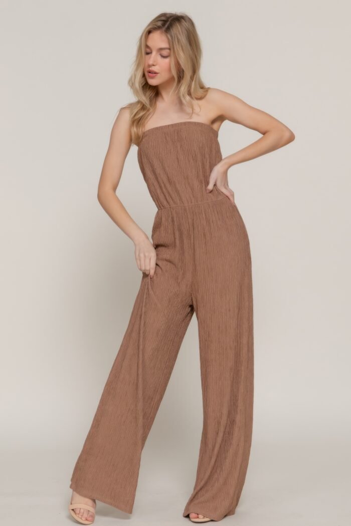 Crinkle knit tube jumpsuit - image 7