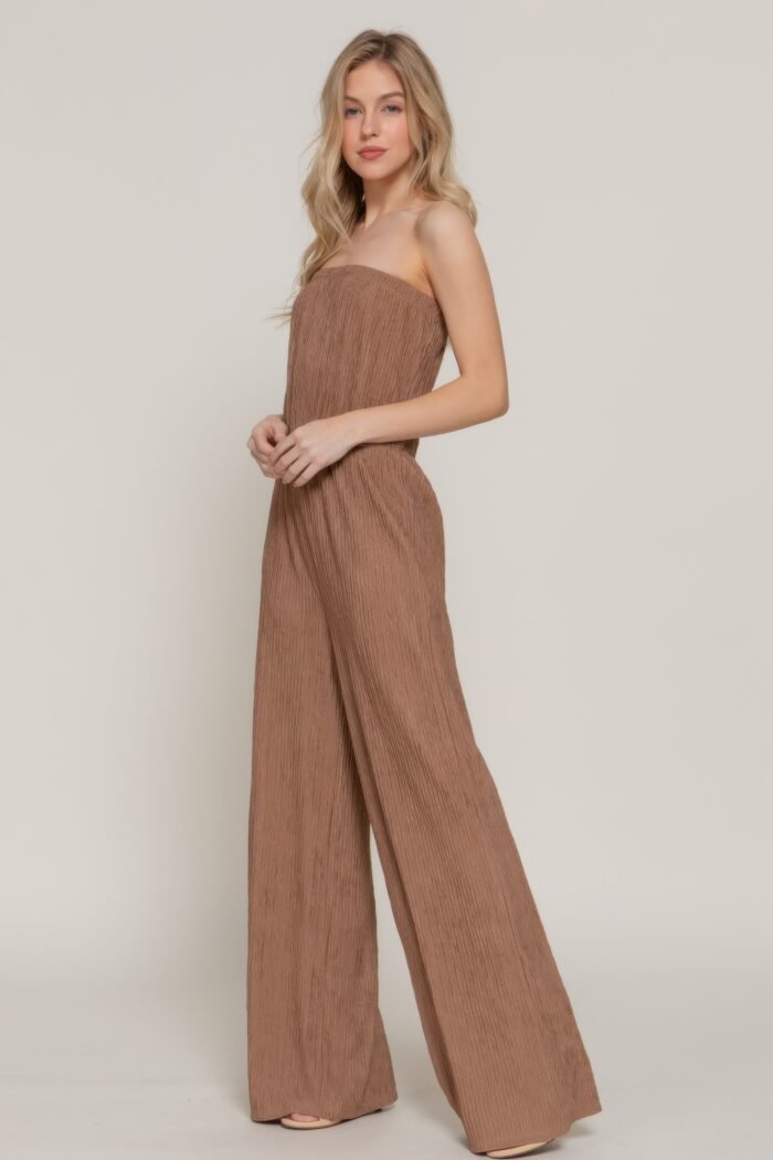 Crinkle knit tube jumpsuit - image 8