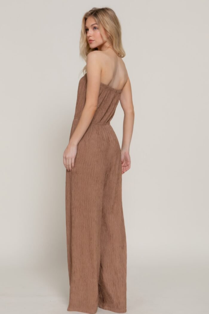 Crinkle knit tube jumpsuit - image 9