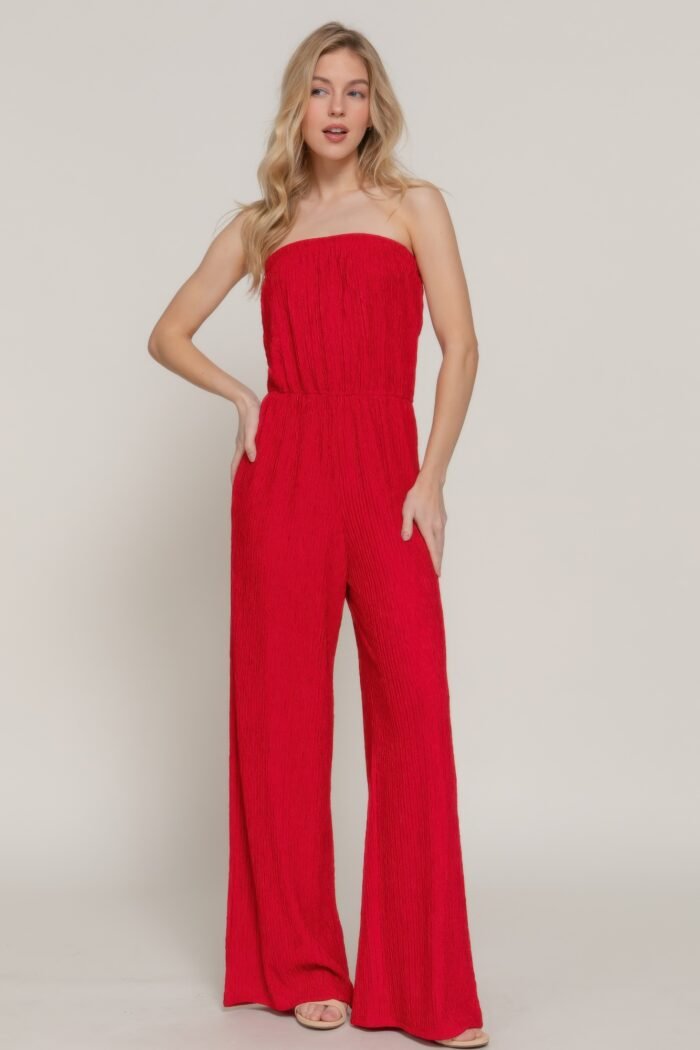 Knit tube jumpsuit