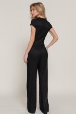 Short Slv Top & Flare Pants Set - Image 4