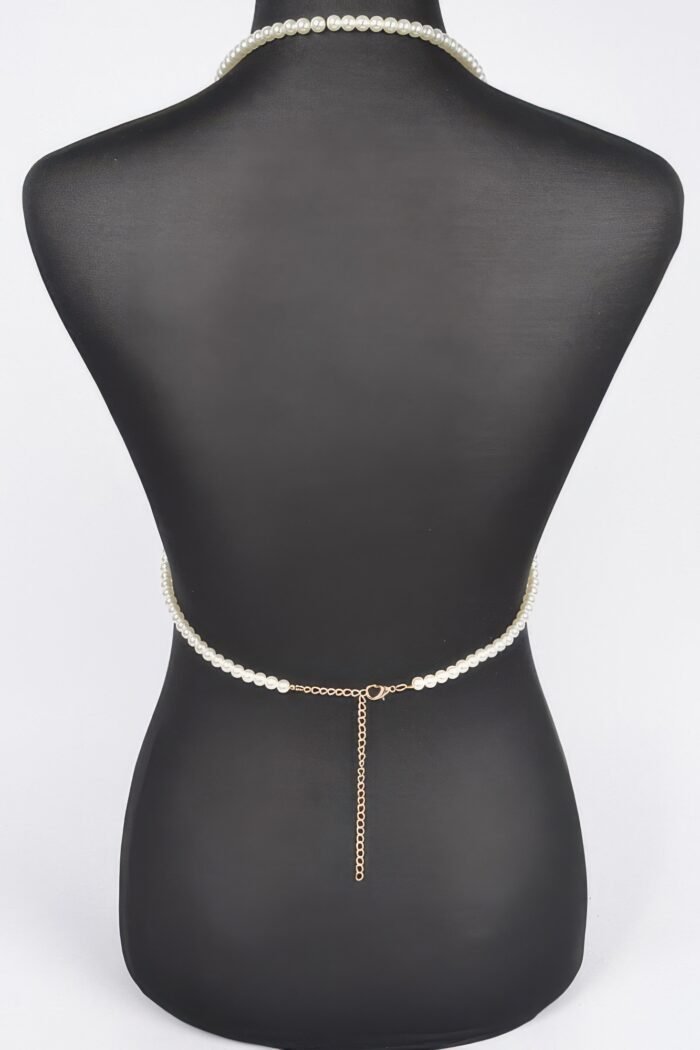 Faux pearl harness