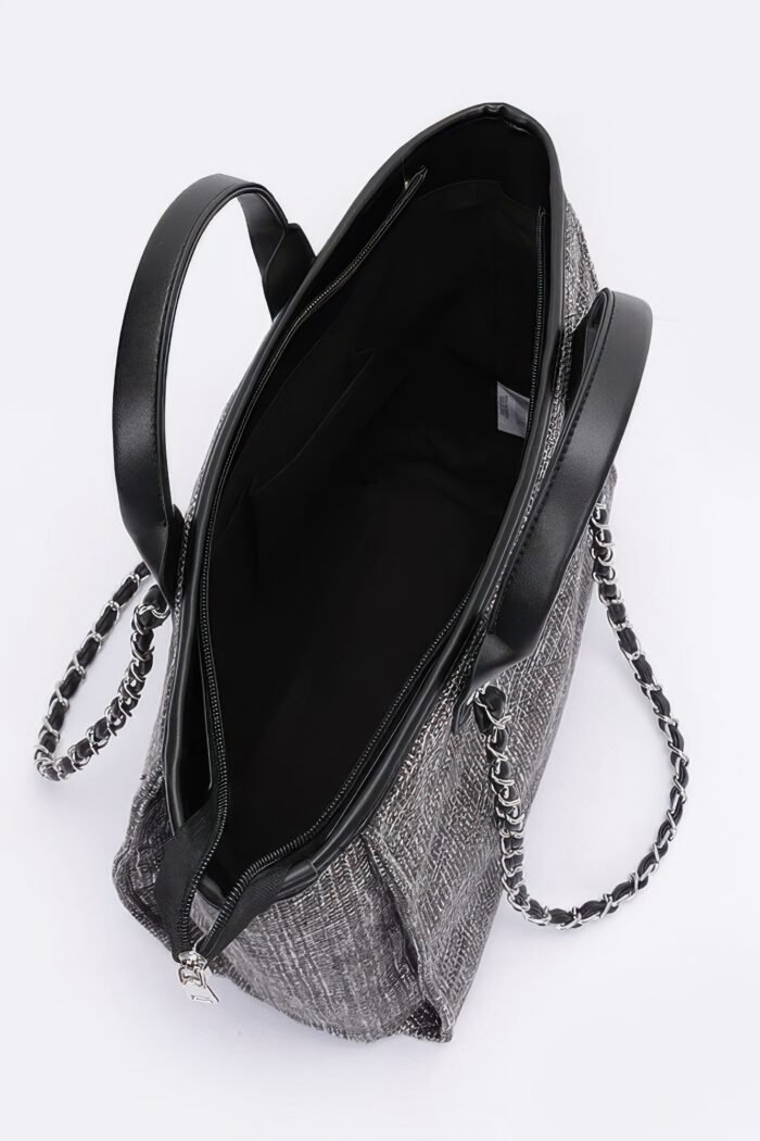 Simple daily shoulder strap tote bag