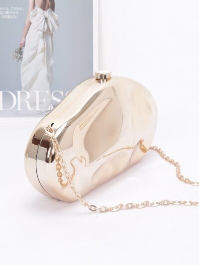 Metallic Plastic Party Clutch