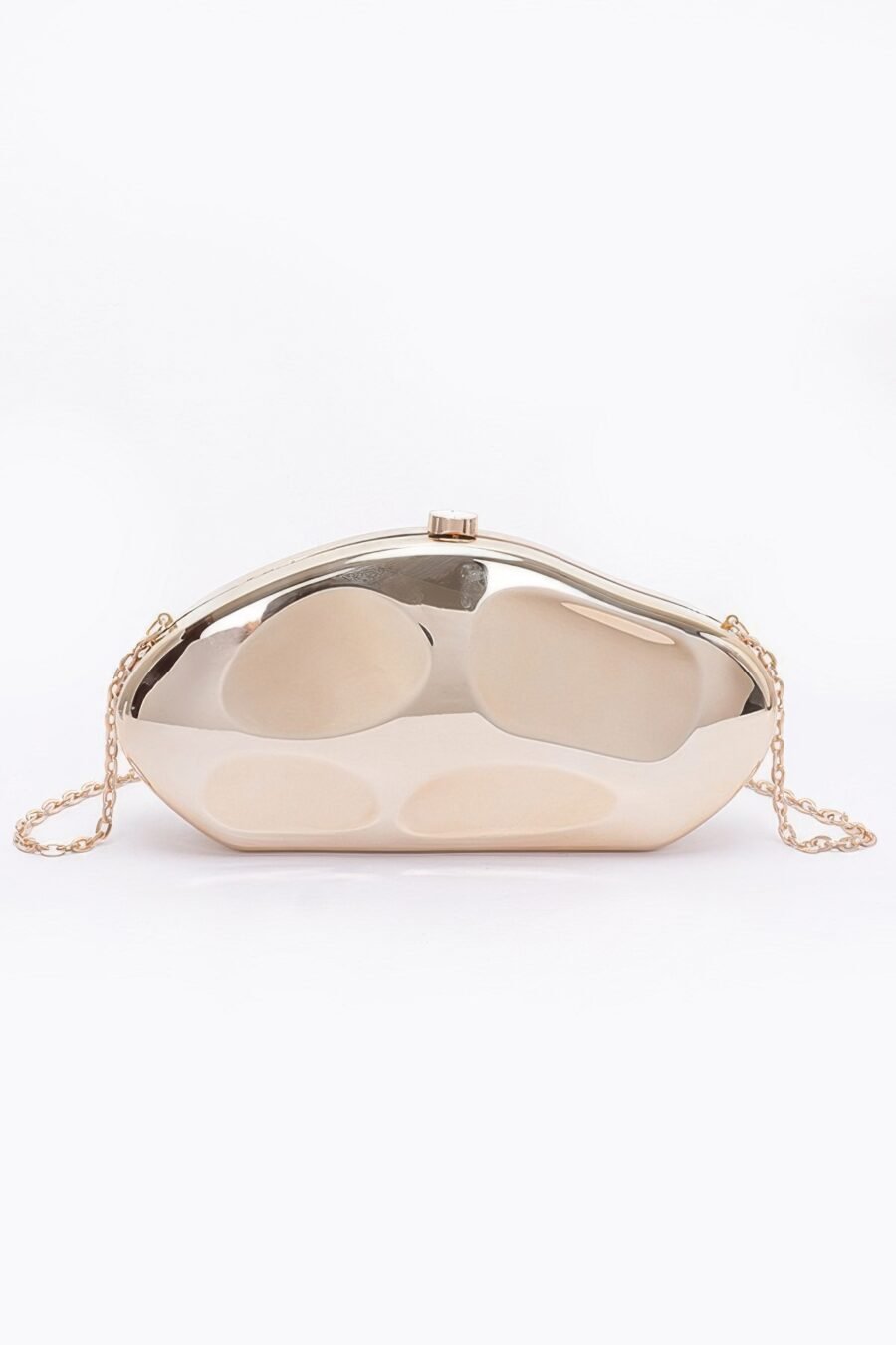 Metallic plastic party clutch - image 2