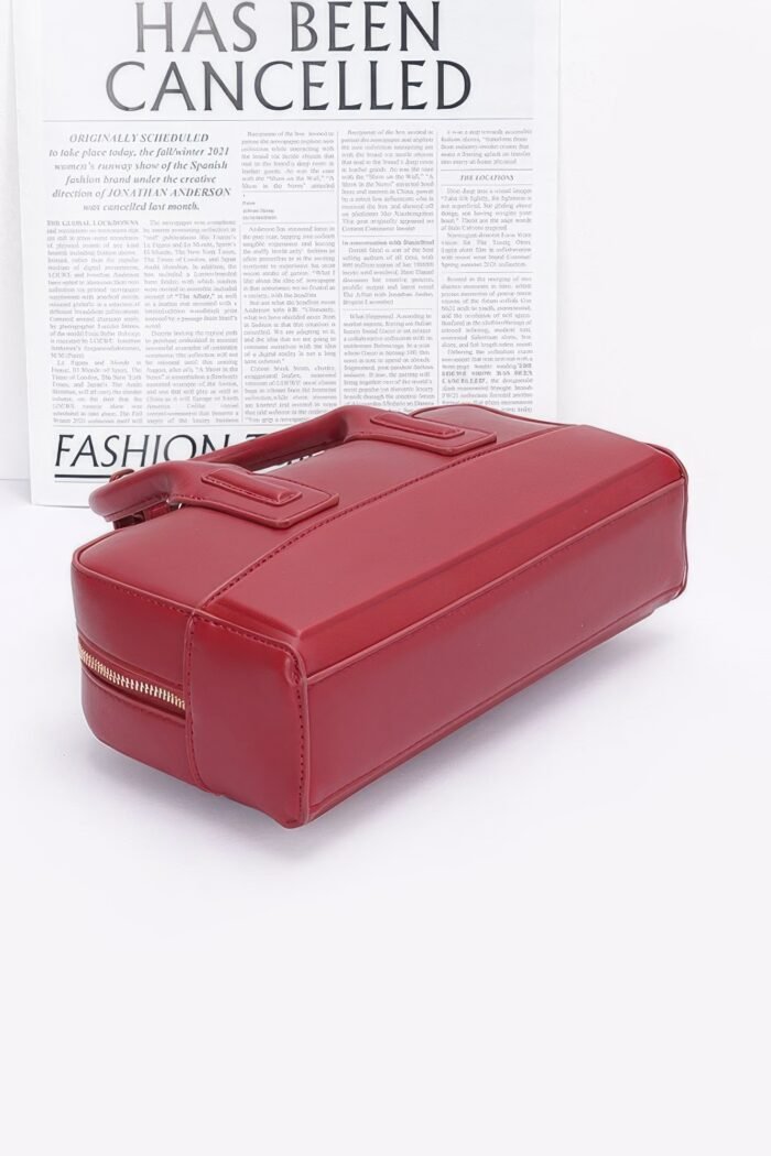 Faux leather handbag
