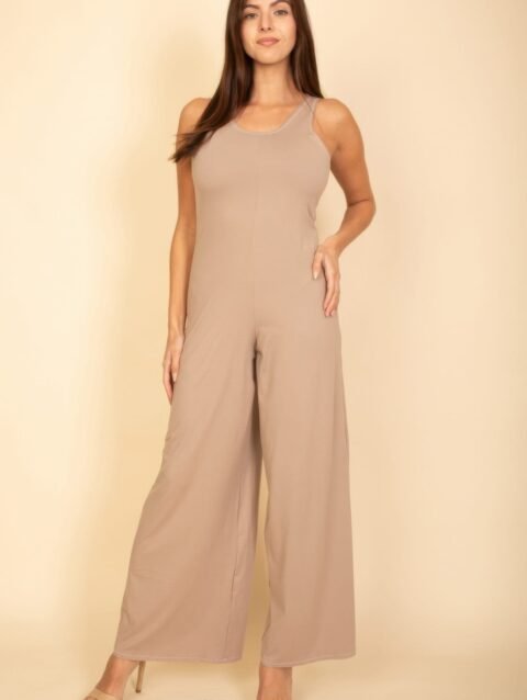Sleeveless Tank Wide Leg Jumpsuit