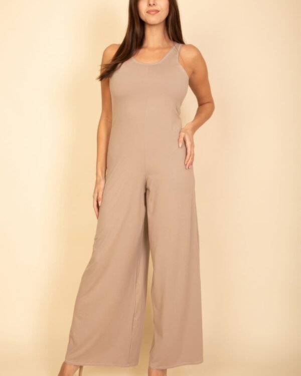 Sleeveless Tank Wide Leg Jumpsuit