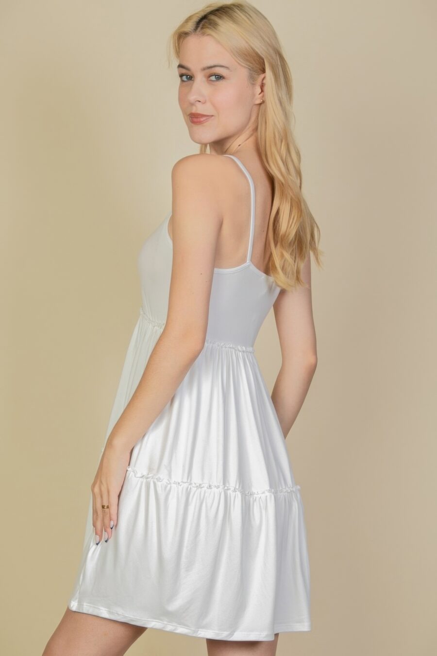 Tiered cami swing dress