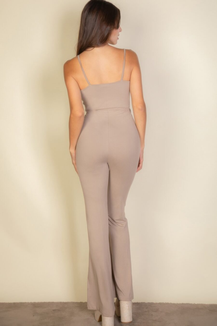 Solid sleeveless wide leg jumpsuit - image 5