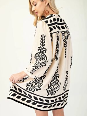 casual rayon boho dress for women
