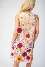 3d Floral Embroidered Sleeveless Mini Dress - Image 12