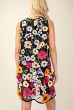 3d Floral Embroidered Sleeveless Mini Dress - Image 20