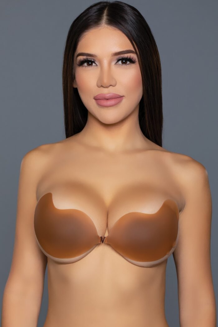 Mango shaped silicone bra