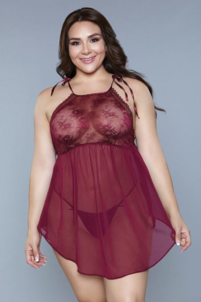 Alana chemise burgundy - image 7