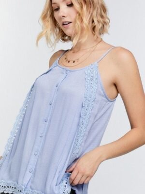 Boho Scallop Lace Trim Detailed Button Down Solid Subtle Textured Slit Side ... Boho Scallop Lace Trim Detailed Button Down Solid Subtle Textured Slit Side …