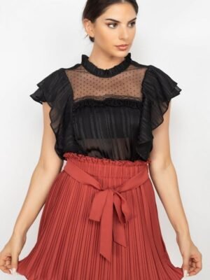 Short Sleeve Ruffle Shadow Top Short Sleeve Ruffle Shadow Top