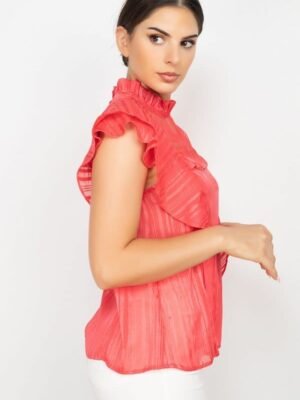Short Sleeve Ruffle Shadow Top Short Sleeve Ruffle Shadow Top