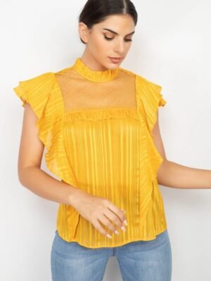 Short Sleeve Ruffle Shadow Top Short Sleeve Ruffle Shadow Top