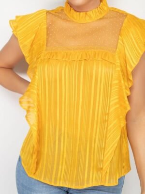 Short Sleeve Ruffle Shadow Top Short Sleeve Ruffle Shadow Top