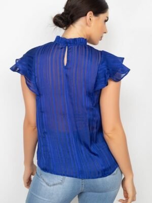 Short Sleeve Ruffle Shadow Top Short Sleeve Ruffle Shadow Top