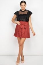 Short Sleeve Ruffle Shadow Top - Image 17