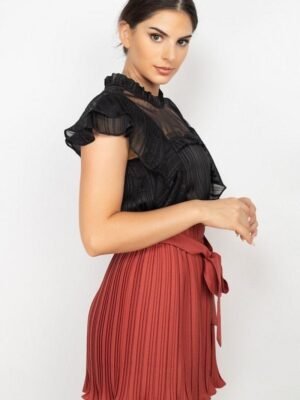 Short Sleeve Ruffle Shadow Top Short Sleeve Ruffle Shadow Top
