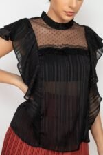 Short Sleeve Ruffle Shadow Top - Image 19