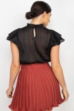 Short Sleeve Ruffle Shadow Top - Image 20
