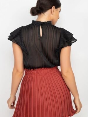 Short Sleeve Ruffle Shadow Top Short Sleeve Ruffle Shadow Top